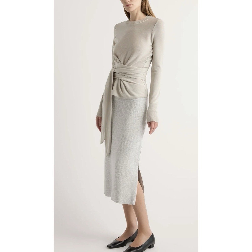 Modern Citizen Esti Side-Zip Organic Cotton-Wool Skirt sz M A008427